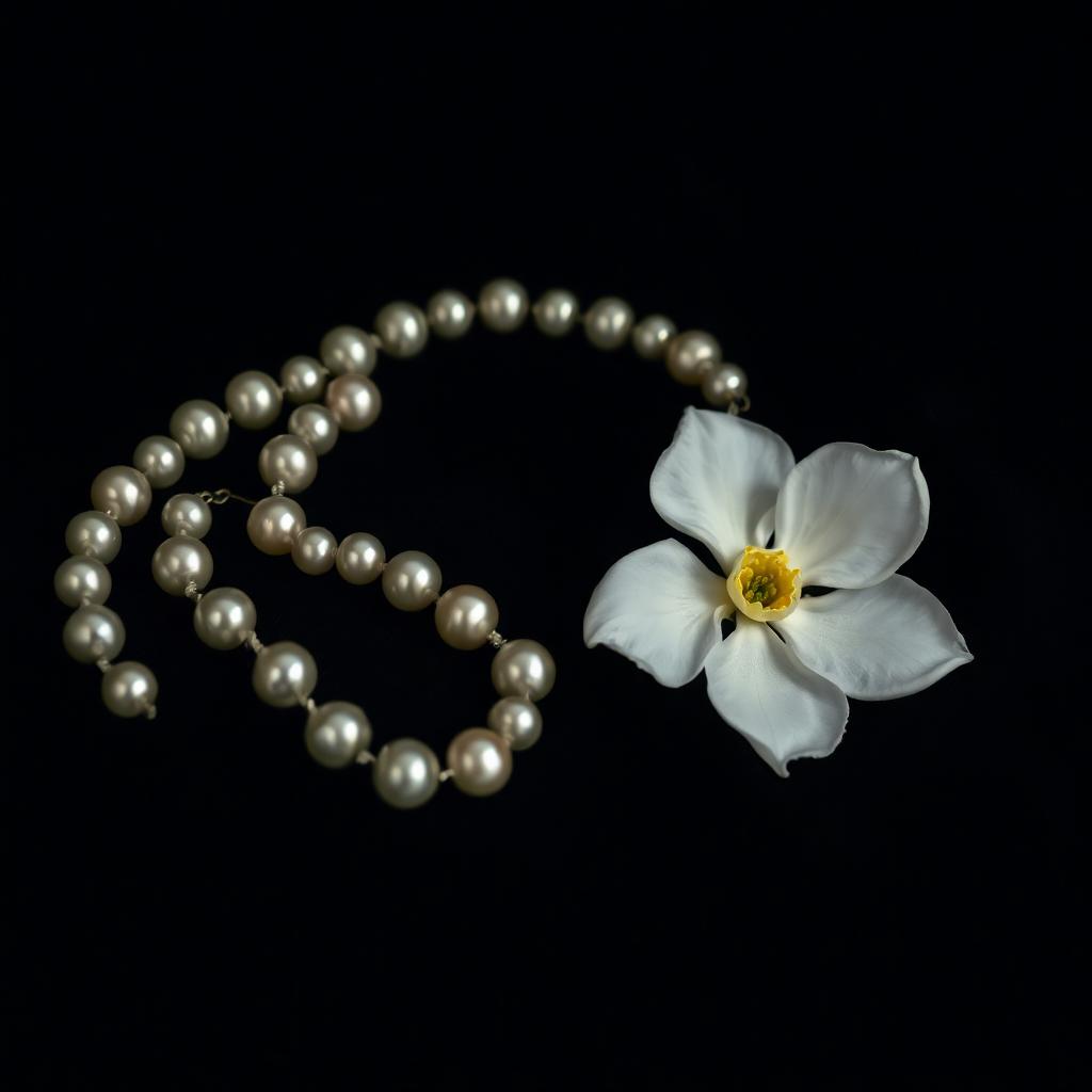 Pearls and camellias — codified by Coco.